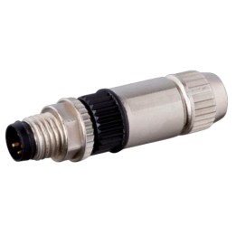 Fieldwireable m8 io plug 3-pin male
