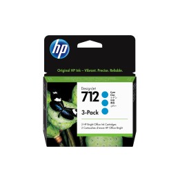 HP 712 Cyan-Tintenpatrone, 3er-Pack