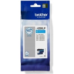 Cartucho de tinta cian para impresora de inyección de tinta Brother LC428XLCP original