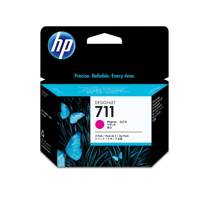 711 29ml Magenta DesignJet Ink Cartridge 3-Pack (CZ135A)