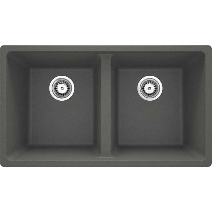 Two-bowl granite sink