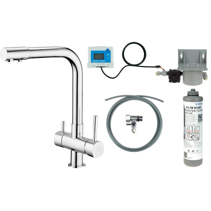 Robinet de cuisine avec kit de filtration d'eau