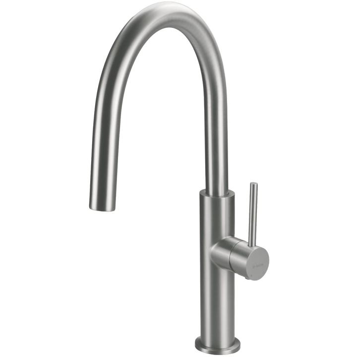 Deante Evora grifo de cocina de acero cepillado
