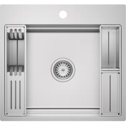 Single-bowl steel sink