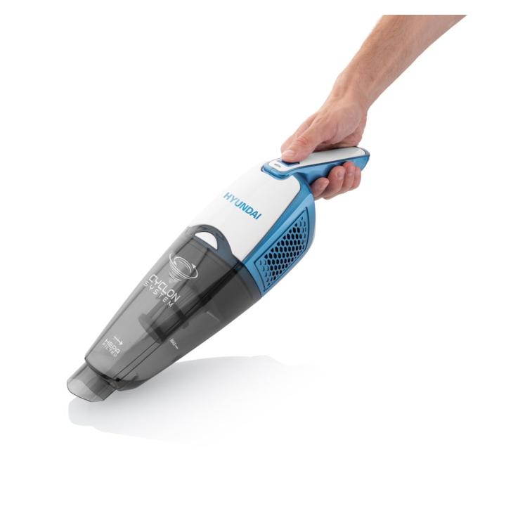 Hyundai VC 914 Aspiradora escoba 2 em 1 Bateria Secar HEPA Sin bolsa 0,5 L Branco, Azul