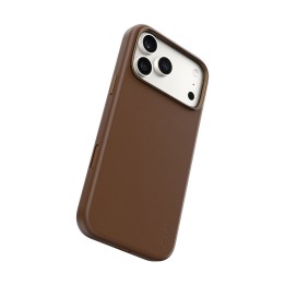 Mobile case back cover panzerglass solo vegan leather magsafe brown iphone 18 pro max / 17 pro max