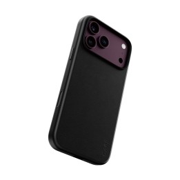 Mobile case back cover panzerglass solo vegan leather magsafe black iphone 18 pro max / 17 pro max