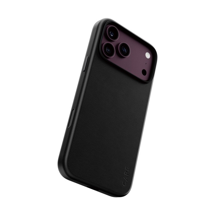 Mobile case back cover panzerglass solo vegan leather magsafe black iphone 18 pro max / 17 pro max