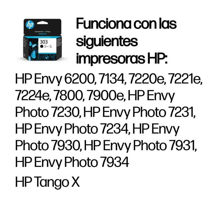 Cartouche noire HP 303 d'origine - T6N02AE [ML-4][PAG-200]