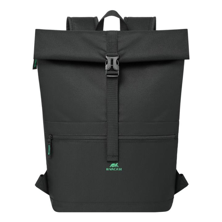 Rivacase Gremio mochila City backpack Negro Poliéster, Tereftalato de polietileno reciclado (rPET)