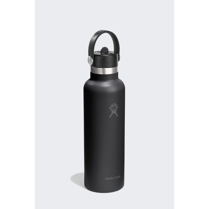 Hydro Flask 21 Oz Standard Flex Straw Cap (621 ml) - Schwarz