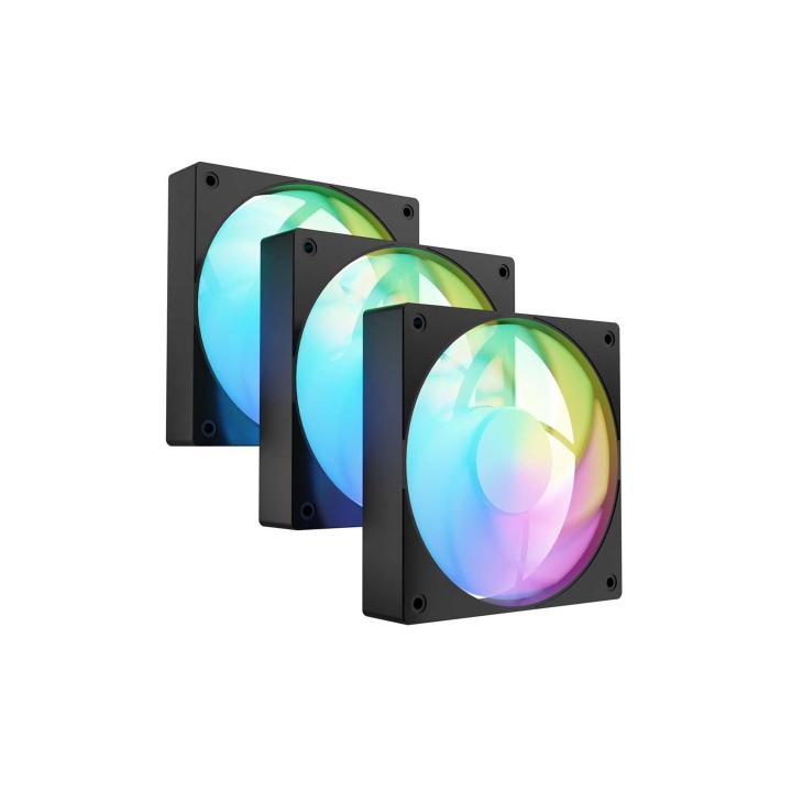 KIT DE 3 VENTILADORES FURY SAI S12 ARGB PWM NEGRO