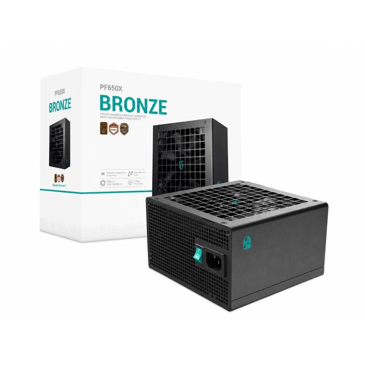 Fonte di alimentazione per PC DEEPCOOL PF650X, nera