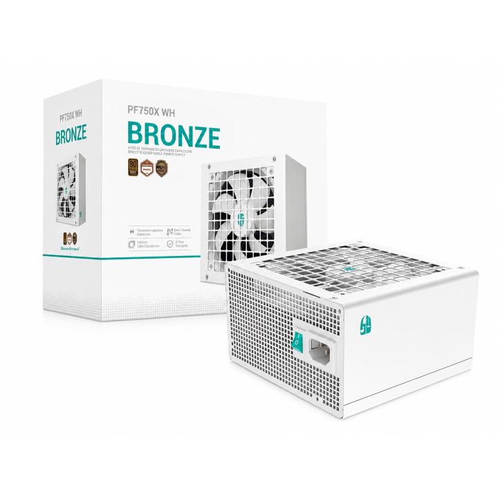Fuente de alimentación para PC DEEPCOOL PF750X WH, blanca