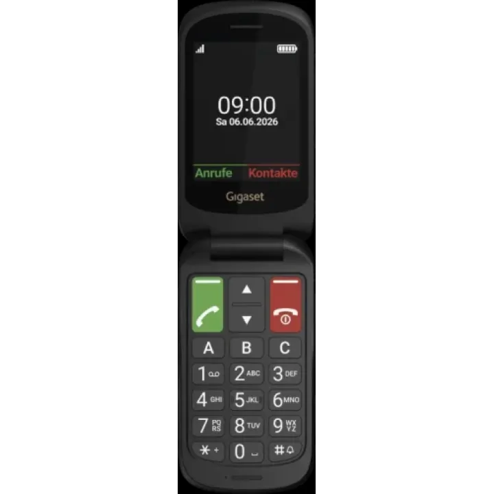 Gigaset GL40 7.11 cm (2.8") 88 GB Black Telephone for Seniors