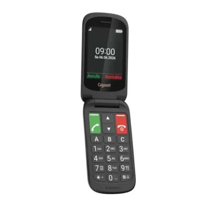 Gigaset GL40 7,11 cm (2,8") 88 GB Schwarzes Telefon für Senioren