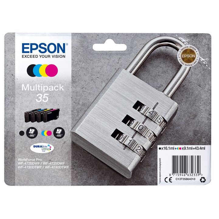 Epson 35 Multipack Cartridge Wf-4720Dwf Wf-7425Dwf Wf-7430Dtwf Wf-4740Dtwf