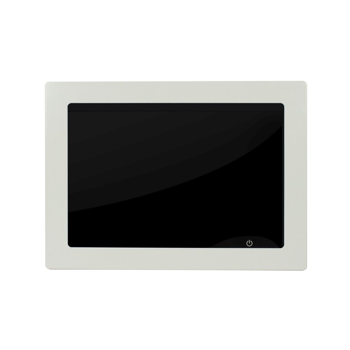 ALLNET Touch Display Tablet 10 Zoll zbh. Blende für Einbaurahmen, weiß schmal