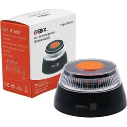 Emergency light v16 ebox connected dgt black