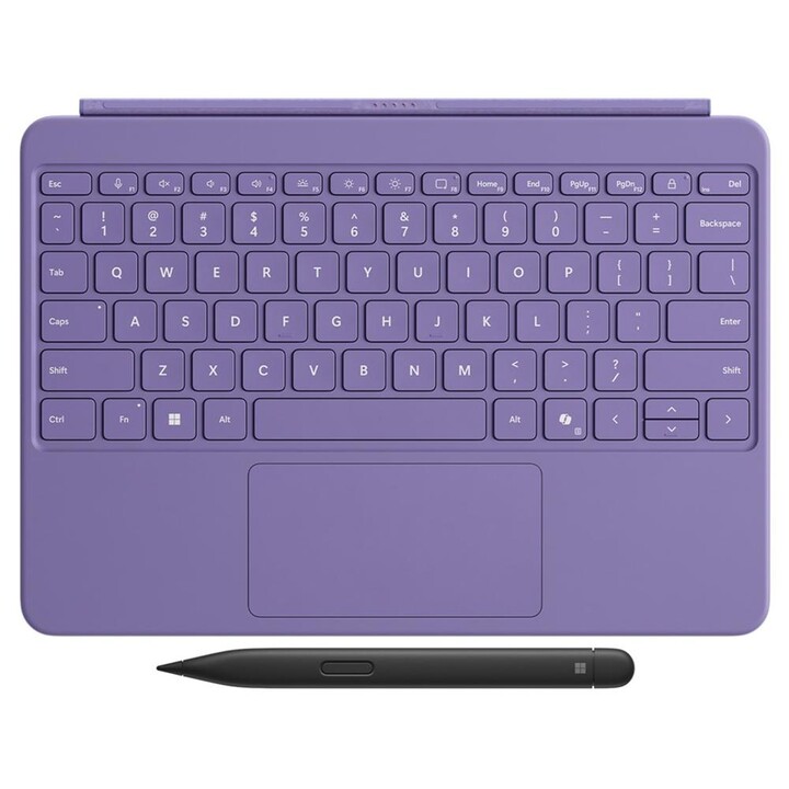 Teclado Microsoft Surface Pro 12" cinza e roxo EP2-33096 + caneta fina 2