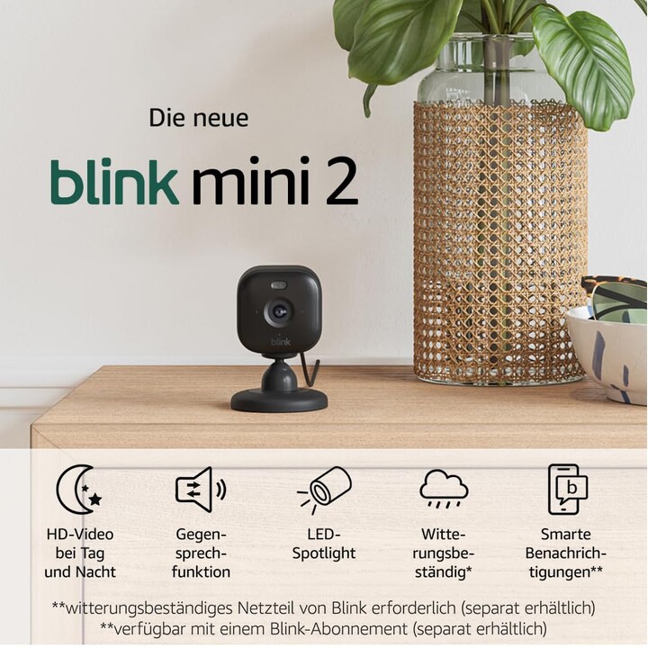 Amazon Blink Mini 2 Noir