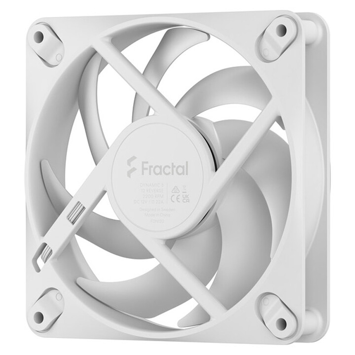 Fractal Design Dynamic 3 Reverse 120mm Bianco