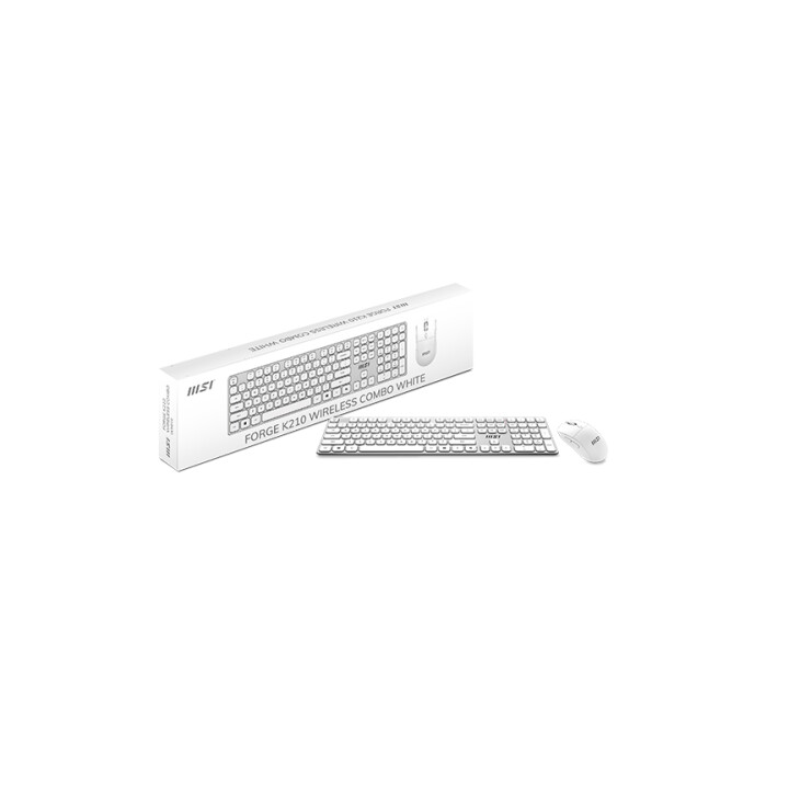 MSI Forge K210 Wireless Combo ISO-ES 1600 DPI Branco