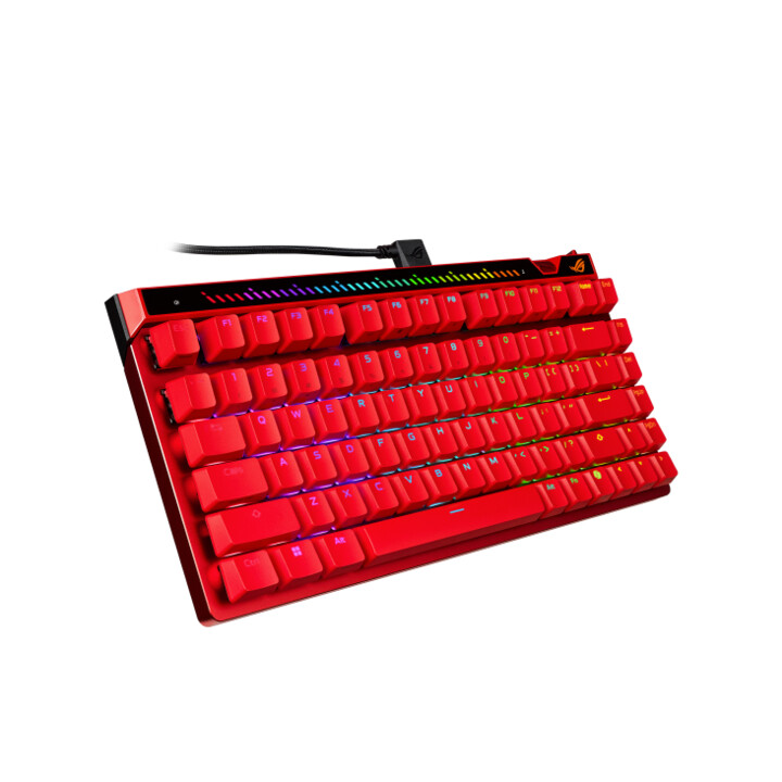 Asus ROG Falchion Ace 75 HE Red Conmutadores Magnéticos ROG HFX V2/V2X Layout US / Inglés Con Funda