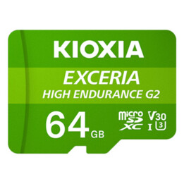 Kioxia Exceria High Endurance G2 MicroSDXC 64GB UHS-I U3 Clase 10 + Adaptador SD