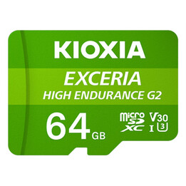 Kioxia Exceria High Endurance G2 MicroSDXC 64GB UHS-I U3 Klasse 10 + SD-Adapter