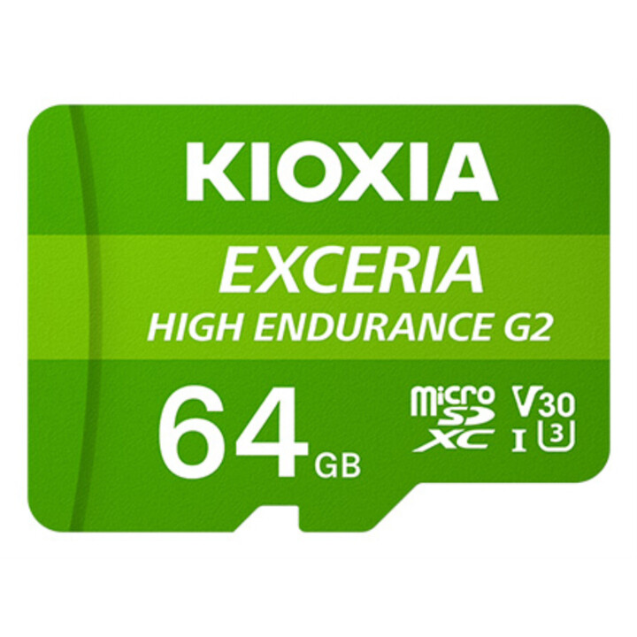 Kioxia Exceria High Endurance G2 MicroSDXC 64GB UHS-I U3 Clase 10 + Adaptador SD