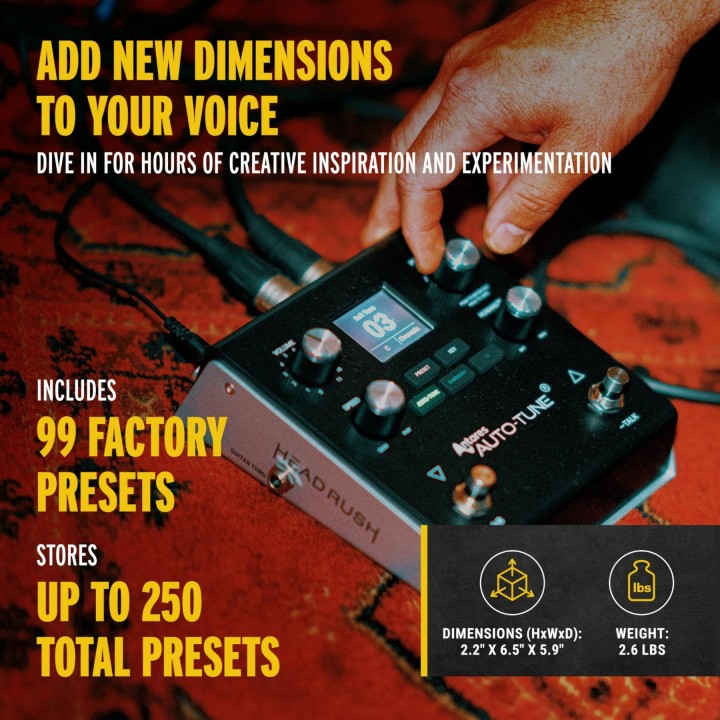 Processore di effetti vocali HeadRush AUTOTUNE