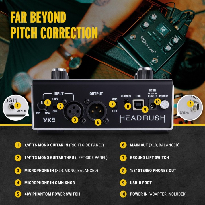 HeadRush AUTOTUNE Vocal Effects Processor