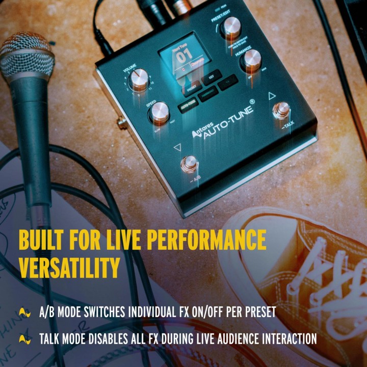 Processador de efeitos vocais HeadRush AUTOTUNE