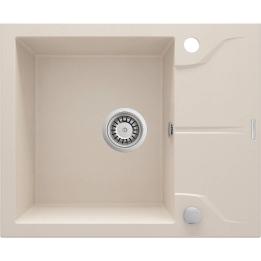 Deante ANDANTE ZQN_511A évier en granit 1 bac avec égouttoir beige