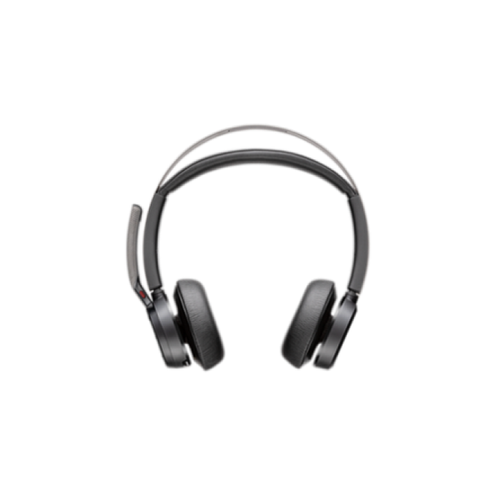 HP Poly Poly Voyager Focus 2 USB-C-C Headset with Microsoft Teams Certification + USB-C-to-A Adapter + Charging Dock