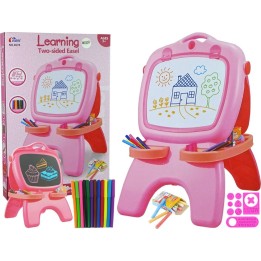 Estênceis cor-de-rosa para quadro magnético de dupla face