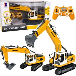 Escavatore cingolato RC con luci e suoni 31909 giallo in scala 1:16
