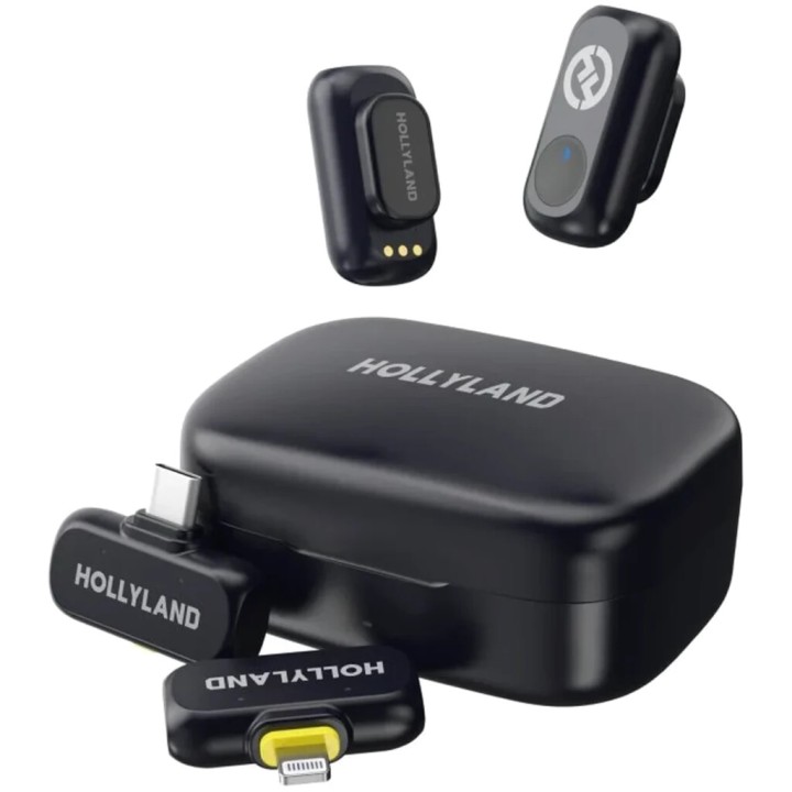Hollyland Lark A1 Combo Wireless Lavalier Microphone Space Gray