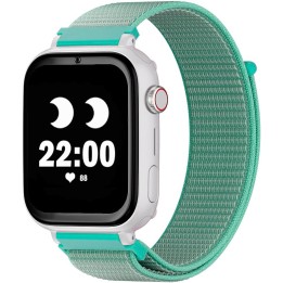 Smartwatch Savefamily SaveWatch Plus per bambini con GPS e chiamate - IP67 - Pulsante SOS - Cassa bianca - Cinturino in tessuto…
