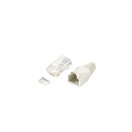 Kit mit 100 RJ45-Steckern der Kategorie 6 mit Kappe und Führung
