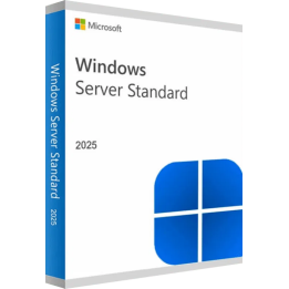 Microsoft Windows Server 2025 Standard 64 bits 16 cœurs OEM DVD