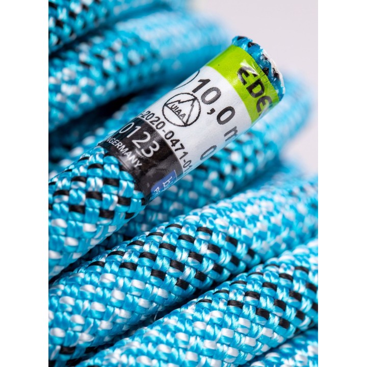 Corda de escalada dinâmica Edelrid Python 0001938300002993 10 mm 70 m Azul