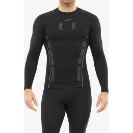 Thermounterhemd Viking Base Layer Eiger 2.0 Longsleeve – schwarz/grau, Größe: XL