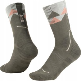 Chaussettes Buff THERMONET® CREW SOCKS TC BEETLE GREEN L
