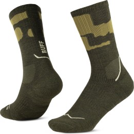 Chaussettes Buff MERINO MW CREW SOCKS MWC2 BEETLE GREEN L