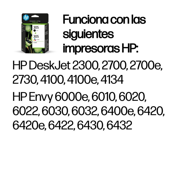 PACK TINTA CMYK HP 305