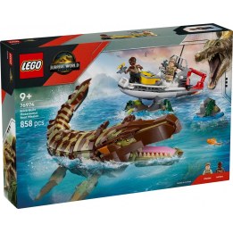 Jurassic World Bausatz 76974: Bootseinsatz und Mosasaurus-Modell