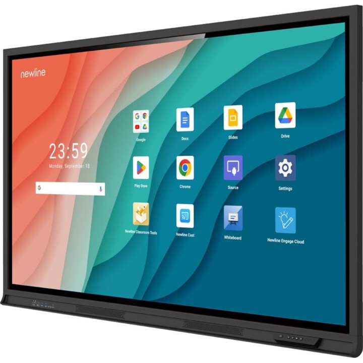 Ecrã interativo NewLine Q Ultra Series TT-6526QULT de 86 polegadas com Android 16, EDLA e 4K UHD