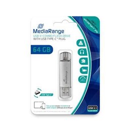 Pen USB MediaRange Combo de 64 GB